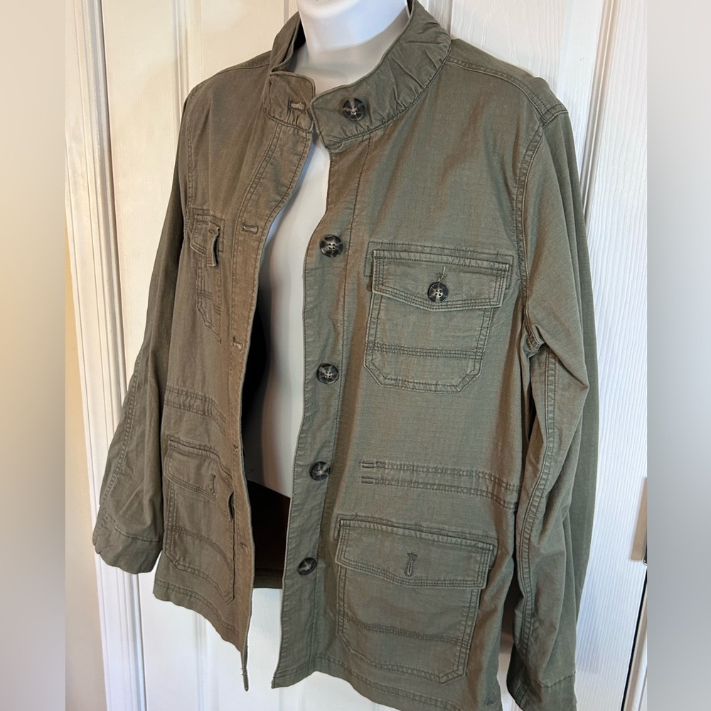 EDDIE BAUER Olive Green Utility Jacket